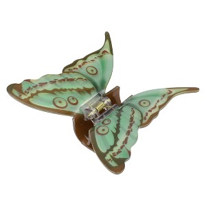 Unique Bargains Women's Butterfly Hair Clips 4.13"x3.74"x1.57" Green Brown 1 Pc - 1 of 3