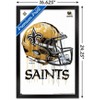Trends International NFL New Orleans Saints - Drip Helmet 20 Framed Wall Poster Prints - 3 of 4