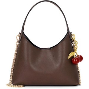 Cherry Shoulder Bag Purse Faux Leather Tote Handbag Trendy Chain Crossbody Bag - 1 of 4