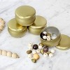 Darware Metallic Gold Candle Tins 12pk; European Style Containers for Storage, Parties, Weddings, Jewelry, Candy and Tea Stash - 3 of 4