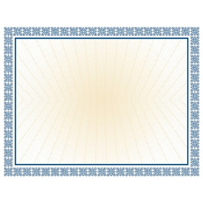 Masterpiece Studios Certificates 8.5" x 11" Westminster Blue 100/Pack (961032)