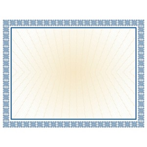 Masterpiece Studios Certificates 8.5" x 11" Westminster Blue 100/Pack (961032) - 1 of 3