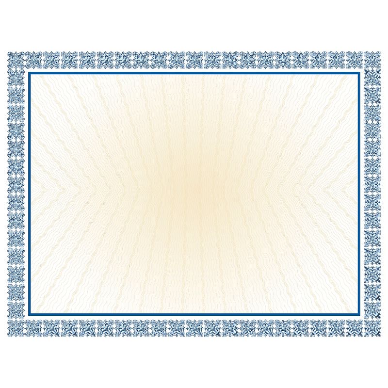 Masterpiece Studios Certificates 8.5" x 11" Westminster Blue 100/Pack (961032), 1 of 4