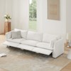 Spruce & Spring Power Reclining Sectional Sofa Couch, Cream-Basic shape - 2 of 4