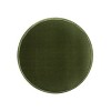 Edward 17.5" Round Upholstered Ottoman with Bullion Fringe - 2 of 4