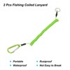 Unique Bargains Fishing Retractable Flexible Tools Lanyard Safety Cord Spiral Lanyard 2 Pcs - 3 of 4