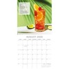 2026 Square Wall Calendar, Cocktails, 16-Month Food Theme with 180 Reminder Stickers (12x12 In) - 3 of 4