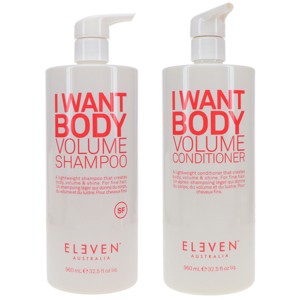 ELEVEN Australia I Want Body Volume Shampoo 32.5 oz & I Want Body Volume Conditioner 32.5 oz Combo Pack - 1 of 4