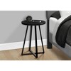 NicBex 18"W Metal End Table with Metal Legs and Grooved Design Side Table Nightstand for Living Room - 3 of 4
