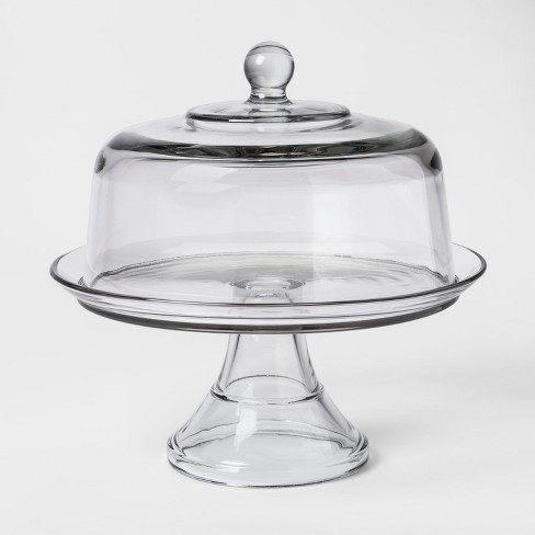 glass cake stand