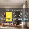 Bulbrite 4pk Filament 5W LED Light Bulbs Clear: Dimmable, 100W Equivalent, Energy Star Certified, Decorative A19, E26 Base - image 4 of 4