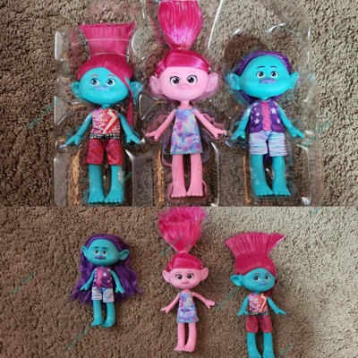 Dreamworks Trolls Band Together Trendsettin’ Trio Fashion Dolls with Queen Poppy, Spruce Bruce & Floyd