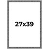 PosterPalooza | Distressed Black Picture Frame - UV Acrylic, Foam Board Backing, Hanging Hardware - 2 of 4