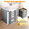 YIYIBYUS Metal File Storage Cabinet With Lock and 5 Drawers - 3 of 4