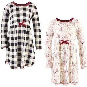 Luvable Friends Touched by Nature Long-Sleeve Dresses 2pk - 1 of 1