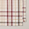 Set of 4 Fall Plaid Cloth Napkins Burgundy/Brown - Hearth & Hand™ with Magnolia - 3 of 3