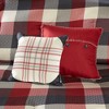Sapphtopaz 7-Piece Cabin Farmhouse Comforter Set, Buffalo Plaid Herringbone Quilts Queen Size, Bedding Sheet Set with Decorative Pillows & Bed Skirt - 4 of 4