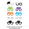 Big Dot of Happiness Hats Off Grad Glasses - 2025 Paper Card Stock Graduation Party Photo Booth Props Kit - 10 Count - 3 of 4