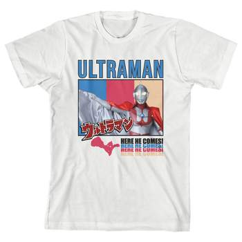 Ultraman Portraits Youth White Short Sleeve Crew Neck Tee
