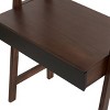 Brown Wooden Ladder Desk with Storage, Decorative Ladder Bookshelf and Display Shelf for Home or Office – Maison Boucle - 4 of 4