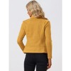 Allegra K Women's Faux Suede Lapel Draped Outwear Open Front Jacket - 4 of 4