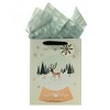Soular Powered Large Gift Bag with Tissue Snow Globe - 4 of 4