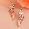 SOHI Women's Gold  Wing Drop Earrings - 2 of 3