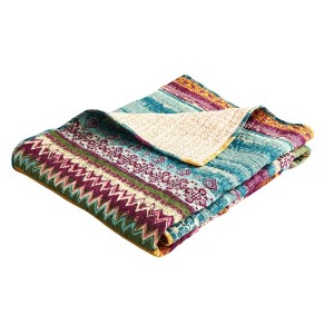 50"x60" Southwest Throw Blanket - Greenland Home Fashions: Cotton Woven, Quilted, Machine Washable - 1 of 3