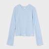 Women's Long Sleeve Crinkle T-Shirt - A New Day™ - 4 of 4