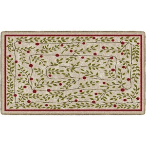 Brumlow Mills Holiday Vines Washable Festive Christmas Area Rug, 21'8" x 2'10" - 1 of 4