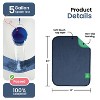 IMPROVIA® Washable Underpads 18”x24”, Heavy Absorbency Waterproof Incontinence Pads for Kids, Adults & Pets – Protects Bed, Couch, Sofa & Floor - 3 of 4