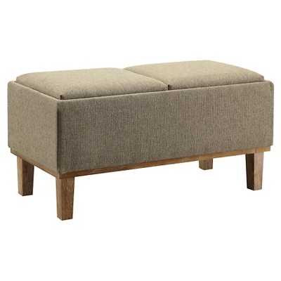 Brentwood Storage Ottoman Sandstone - Breighton Home