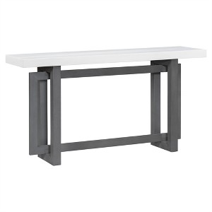 XINGHANZHENXUAN Entryway Table, Rectangle Design Console Table with Thick Pine Legs for Hallway, Living Room, Kitchen - 1 of 4