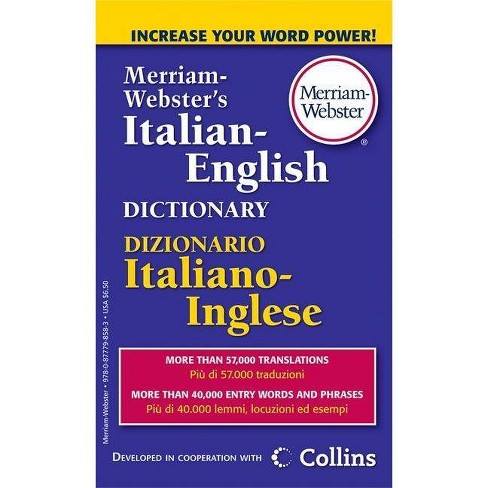 Merriam-webster's Italian-english Dictionary - (paperback) : Target