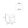 Vynxaria 16.5" Tall Minimalistic Nightstand with Open Shelf ¨C Affordable & Compact Design for Small Spaces - 3 of 4