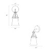 LNC Auisre Polished Gold and Seeded Glass Modern/Contemporary Vanity Lights,1 Light/ 2 Light/3 Light/4 Light - 3 of 4