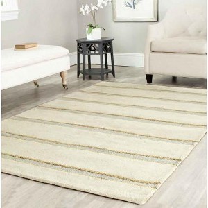 Martha Stewart Chalk Stripe - MSR3617 - Indoor Hand Tufted Rugs - 1 of 3