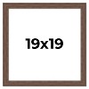 PosterPalooza | 19x19 Wide Barnwood Picture Frame, UV Acrylic, 6 Finishes - Grey, Brown, White, and Black - 2 of 4