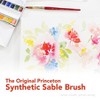 Princeton Heritage Round Brush, Synthetic Bristles, Short Handle Watercolor Paintbrush, Scarlet, Size 16, 1 Count - 4 of 4