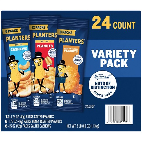 Planters Nuts Variety Pack - 8.5oz/24ct : Target