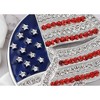 Anna-Kaci Crystal Rhinestone 4th of July American USA Flag Patriotic Pin Brooch - 4 of 4