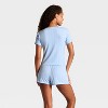 Women's Pointelle Short Sleeve Top and Shorts Pajama Set - Wild Fable™ - 2 of 3