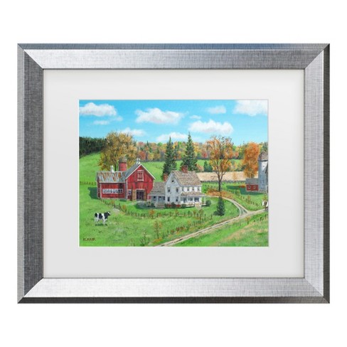 Trademark Fine Art - Bob Fair Oxen at Work Matted Framed Art - image 1 of 4