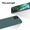 BONGEEK Compatible with iPhone 12 Mini Case 5.4 inch(2020), Premium Soft Liquid Silicone Rubber Full-Body Protective Bumper Case (Pine Green) - 4 of 4
