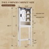 AMERLIFE Farmhouse 68" Tall Bathroom Storage Cabinet - 3 of 4