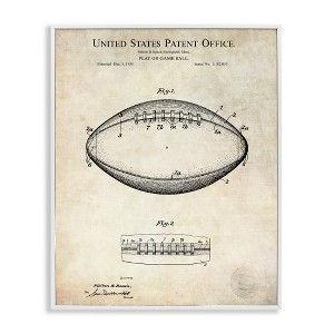 Stupell Industries American Football Sports Blueprint, 24" x 30" - 1 of 4