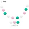 Unique Bargains Colorful Felt Ball Flexible Wear-resistant Pom Pom Garland 2 Pcs - 2 of 4
