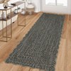 Coucheta Washable Braided Area Rug, Vintage Scalloped Design, Non-Slip Low Pile Indoor Carpet for Living & Dining Room, Bedroom, Office & Nursery - 2 of 4