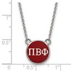 Black Bow Jewelry Sterling Silver Pi Beta Phi Greek Life Necklace 18 Inch - 2 of 4