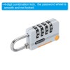 Unique Bargains Locker Luggage Bike 4 Digit Combination Lock with Security Cable Set - 4 of 4